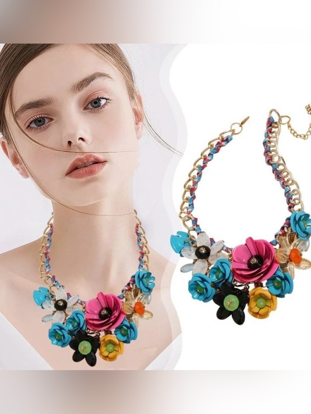 Aratta Silent Journey Floral Necklace